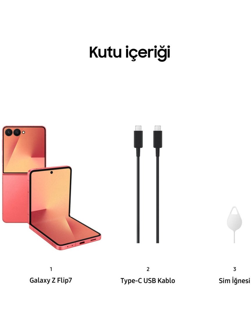 Samsung Galaxy Z Flip7 512 GB 12 GB Ram (Samsung Türkiye Garantili) Mercan